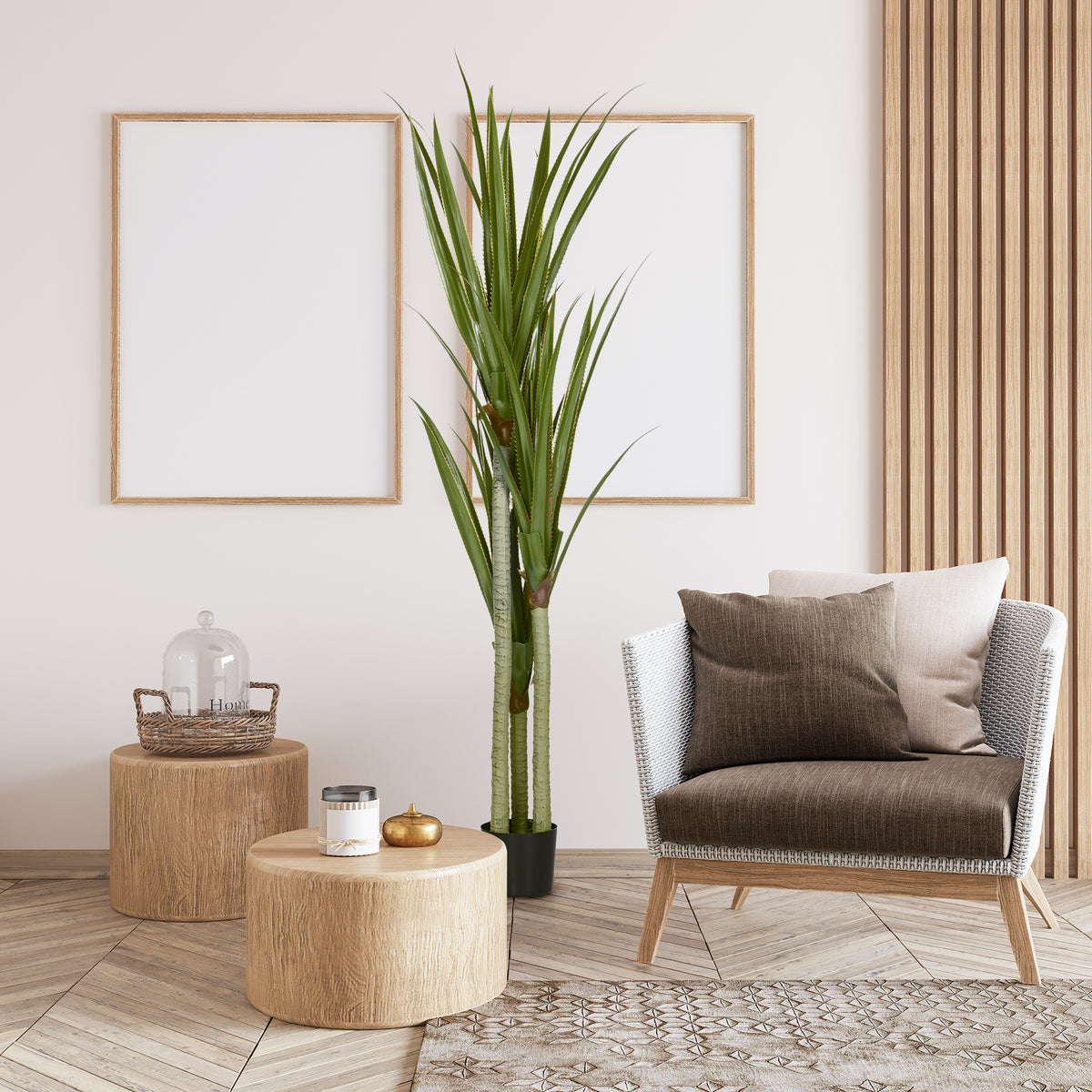 Pianta Artificiale Yucca da 190 cm con Vaso