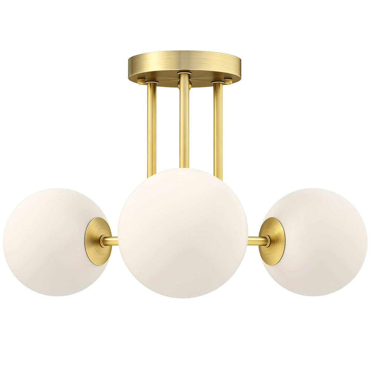 Lampadario Vintage Oro a 3 Punti Luce