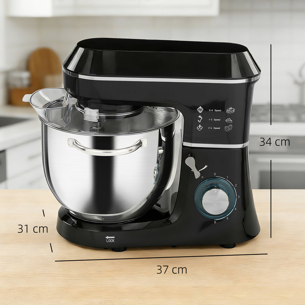 Impastatrice Planetaria 1400W con Ciotola 7 L e 6 Velocità