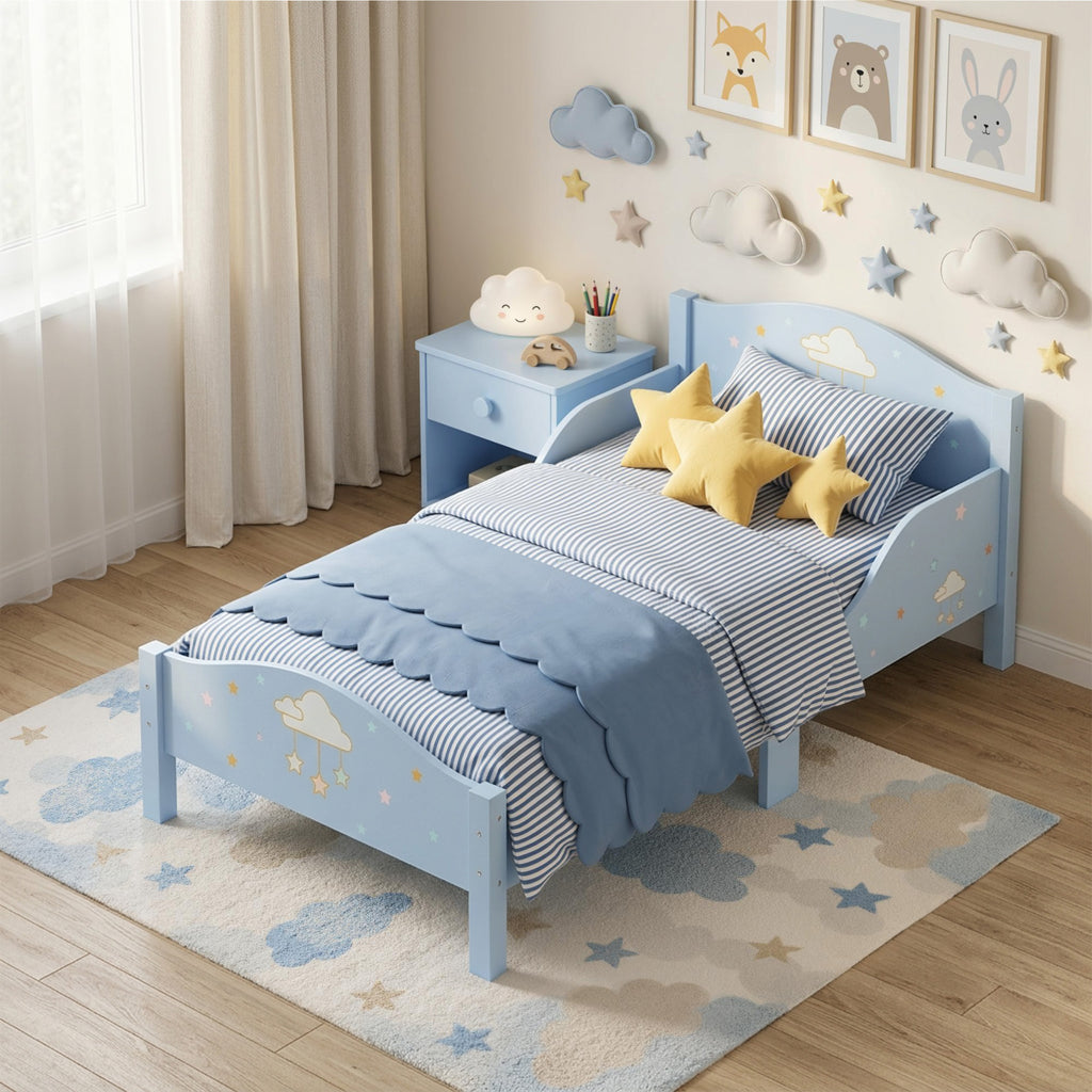 Letto Montessori a Nuvola Blu per Bambini