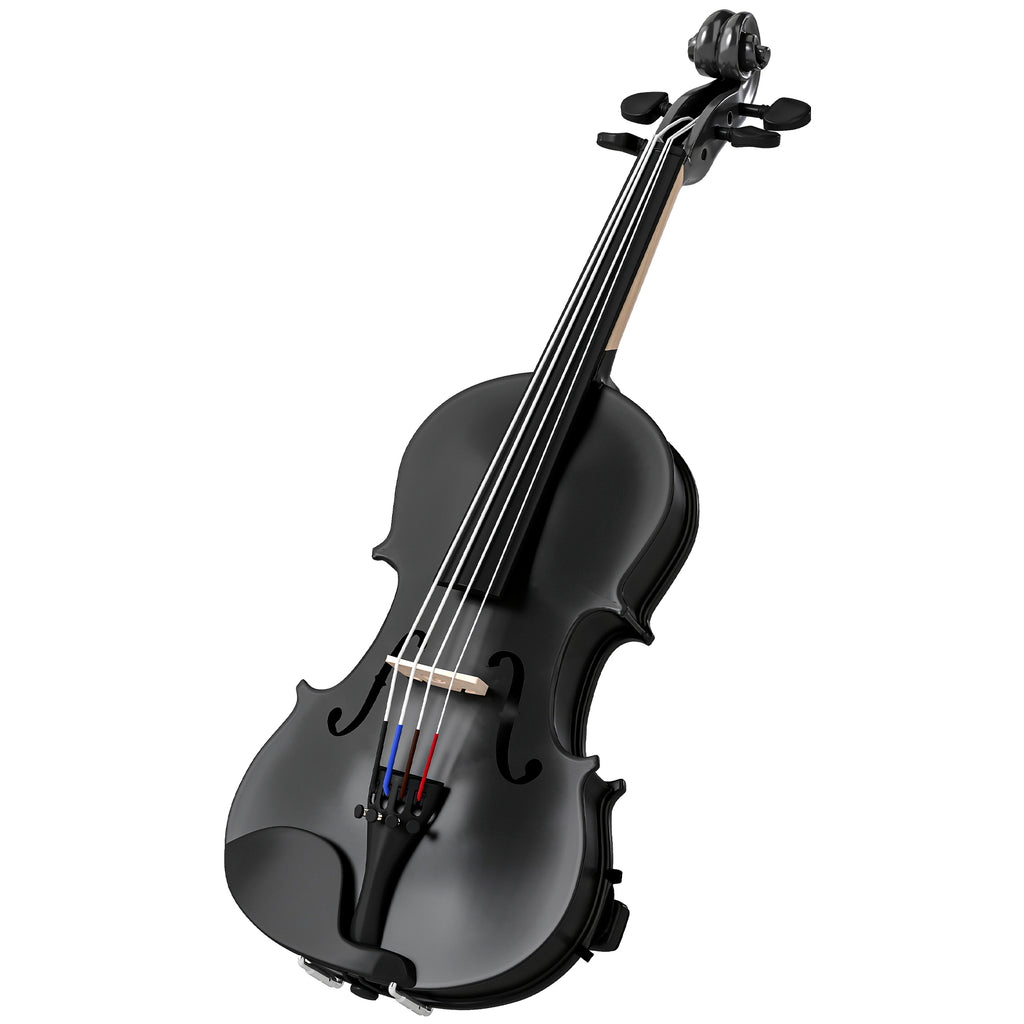 Violino 4/4 in Legno di Abete e Acero con Custodia e Accessori Nero