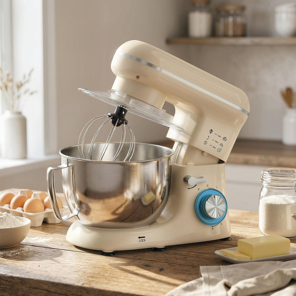 Titolo prodotto:
Impastatrice Planetaria 4,5 L 1300 W Beige