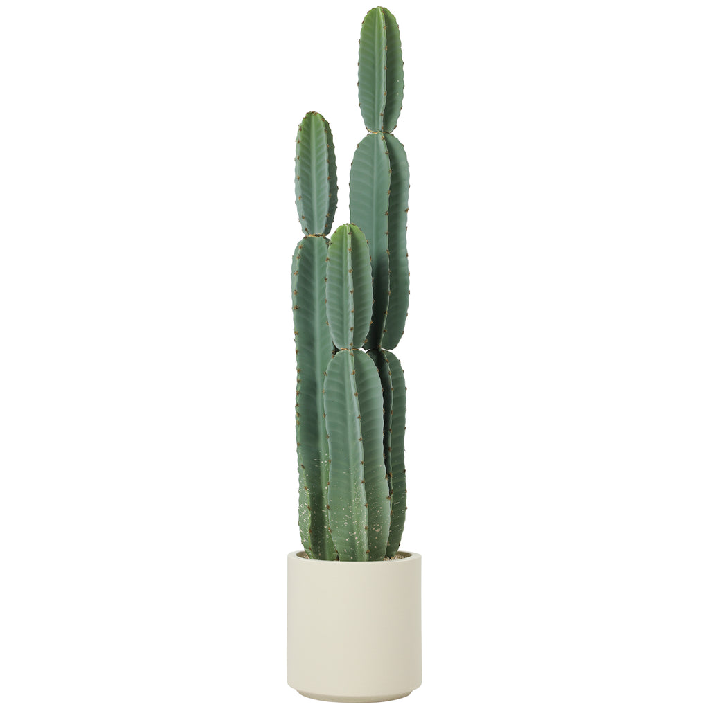Pianta Artificiale Cactus Grande 111 cm con Vaso