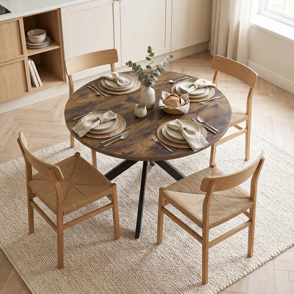 Tavolo da Pranzo Allungabile 4-6 Persone Marrone