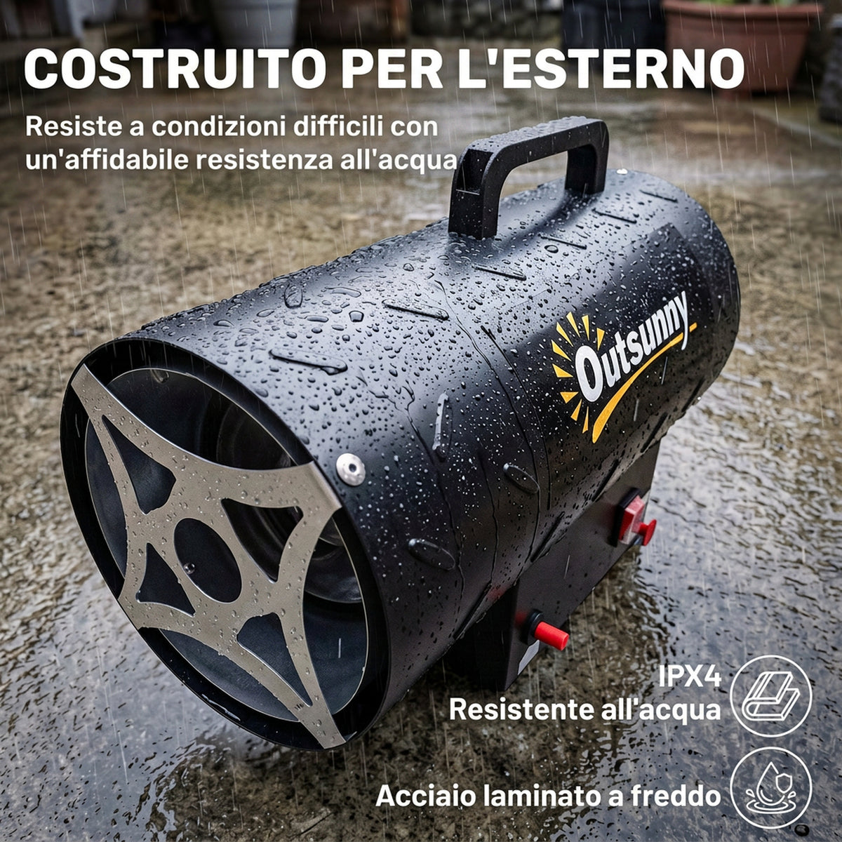 Generatore di Aria Calda a Gas 10 kW Portatile