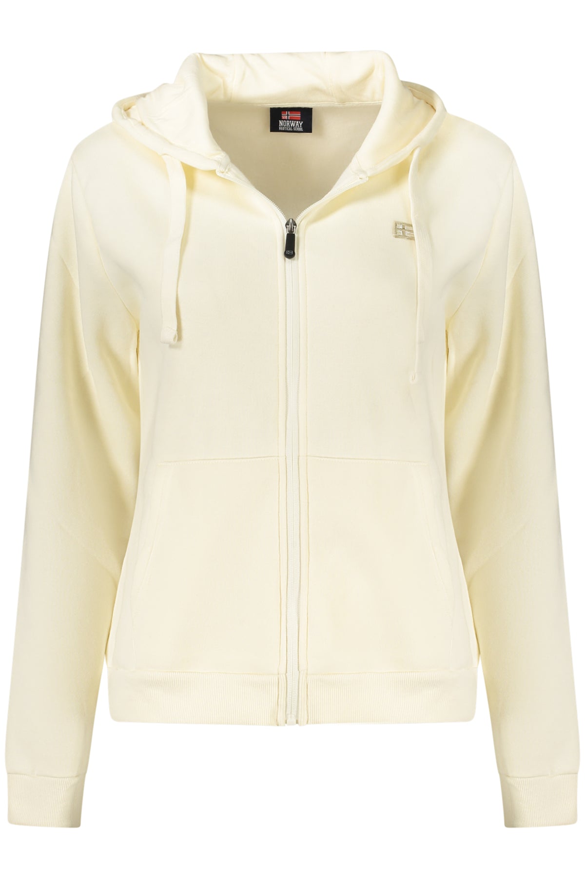 NORWAY 1963 FELPA CON ZIP DONNA BIANCO