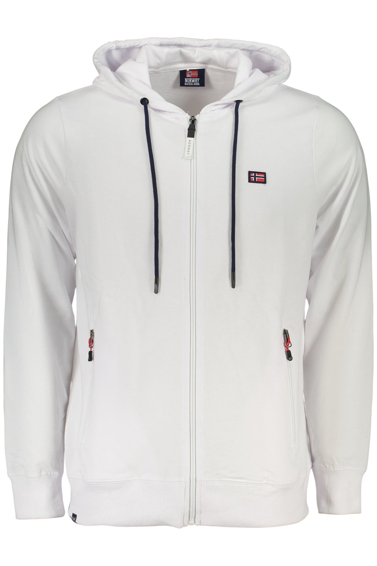 NORWAY 1963 FELPA CON ZIP UOMO BIANCO