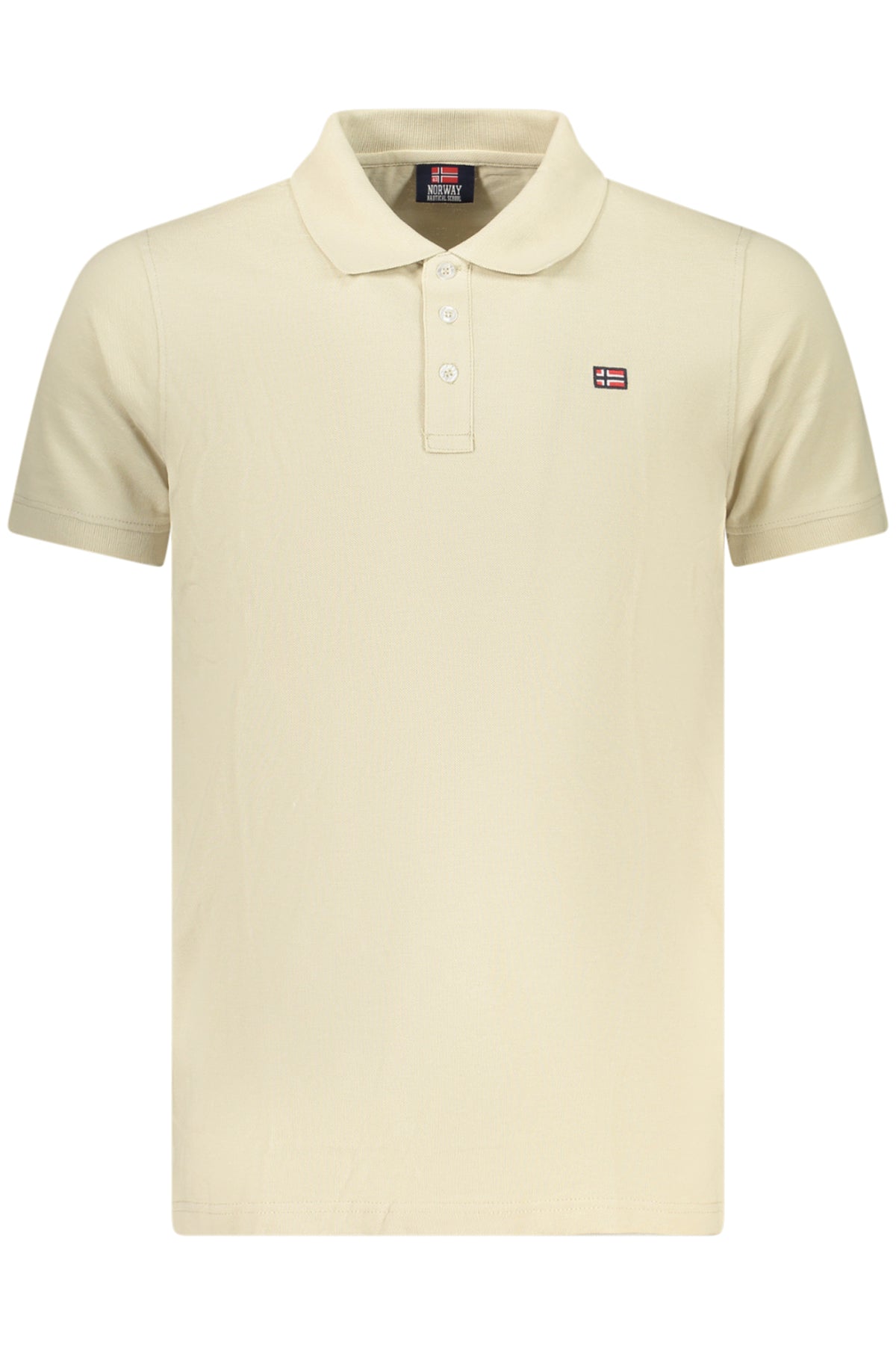 NORWAY 1963 POLO MANICHE CORTE UOMO BEIGE