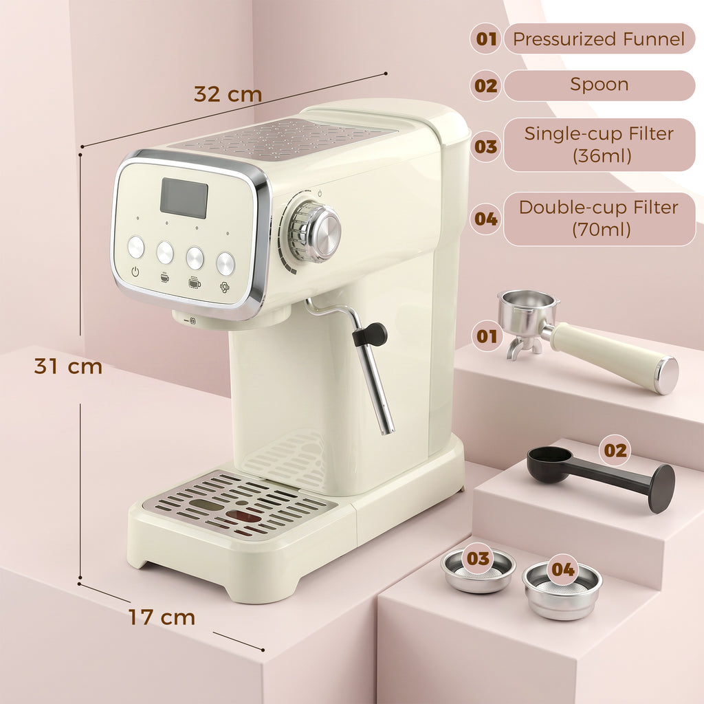 Macchina da Caffè Espresso Semiautomatica 20 Bar