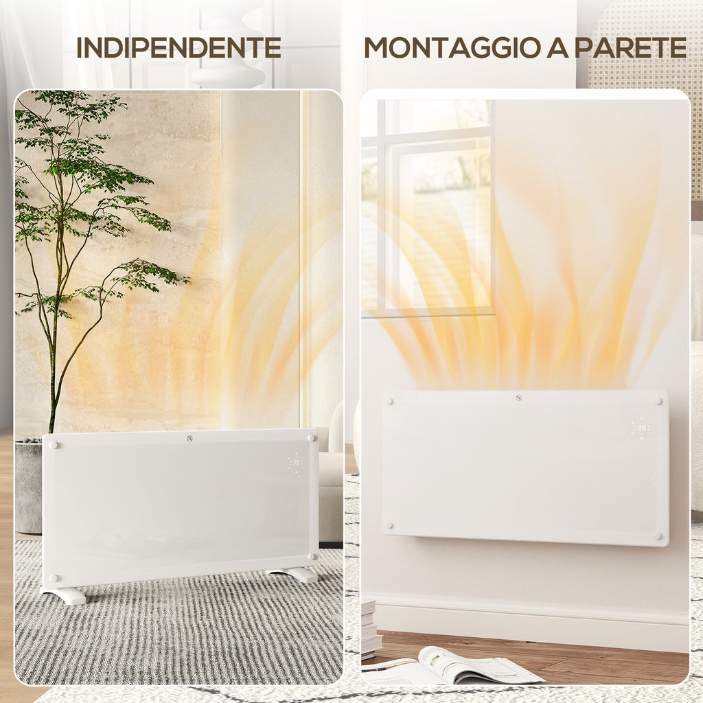 Riscaldatore a Convezione 2000W con Timer e Telecomando
