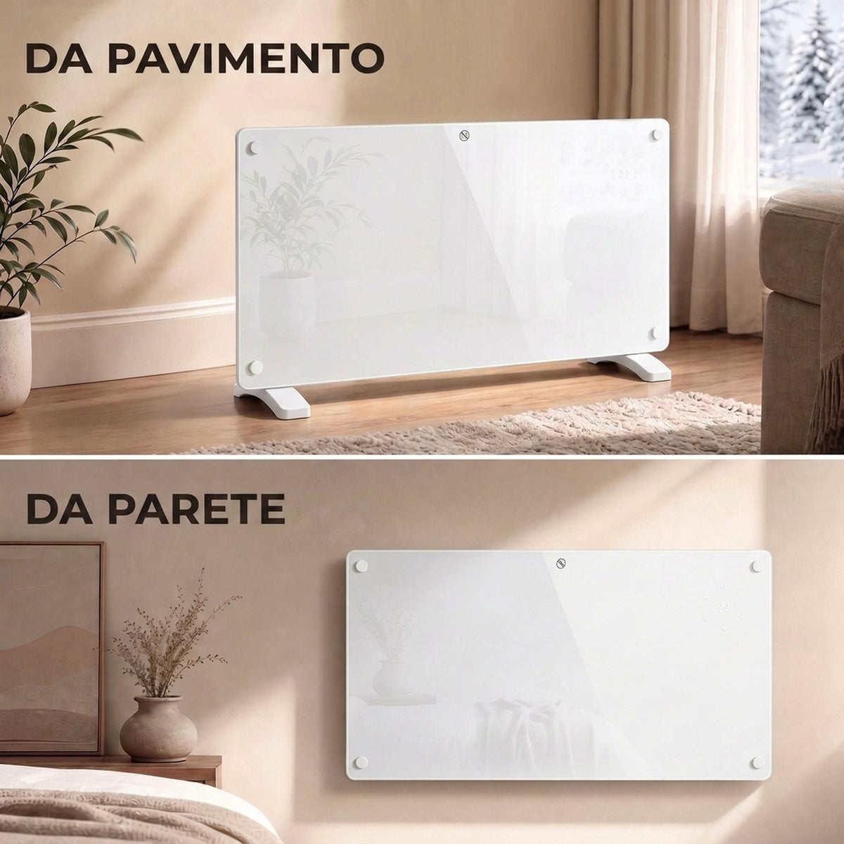 Termoconvettore Smart 2000W Compatibile con Alexa e Google