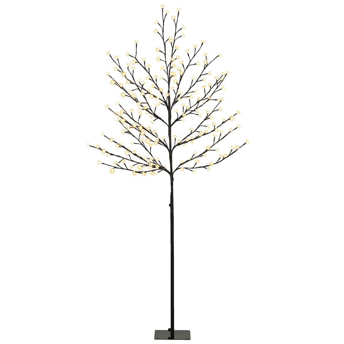 Albero di Natale di Ciliegio 180 cm con Luci LED