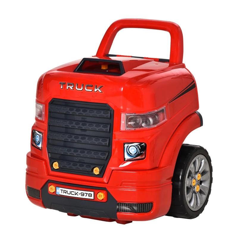 Camion Officina Giocattolo per Bambini con Motore e 61 Accessori