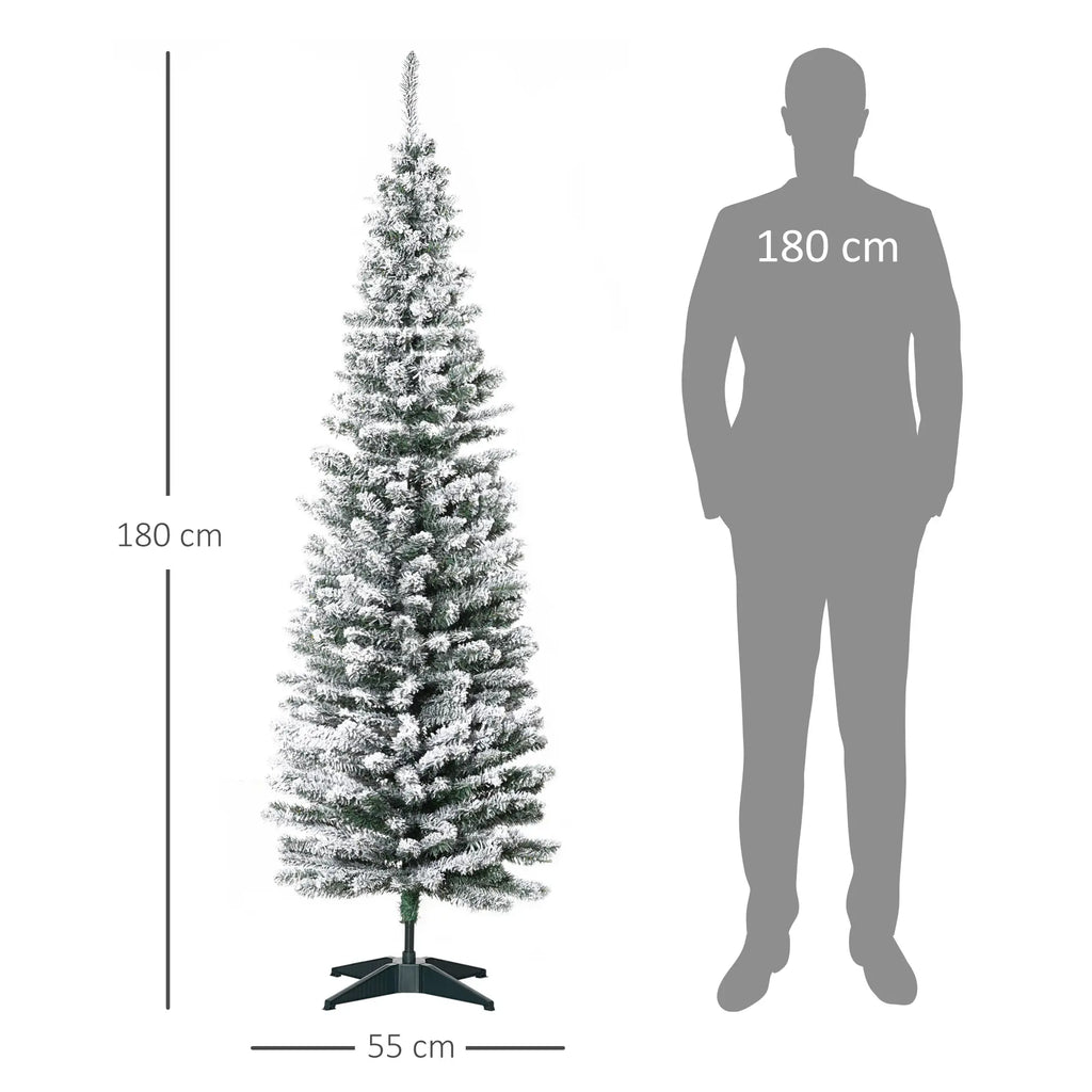 Albero di Natale Artificiale Innevato 180 cm