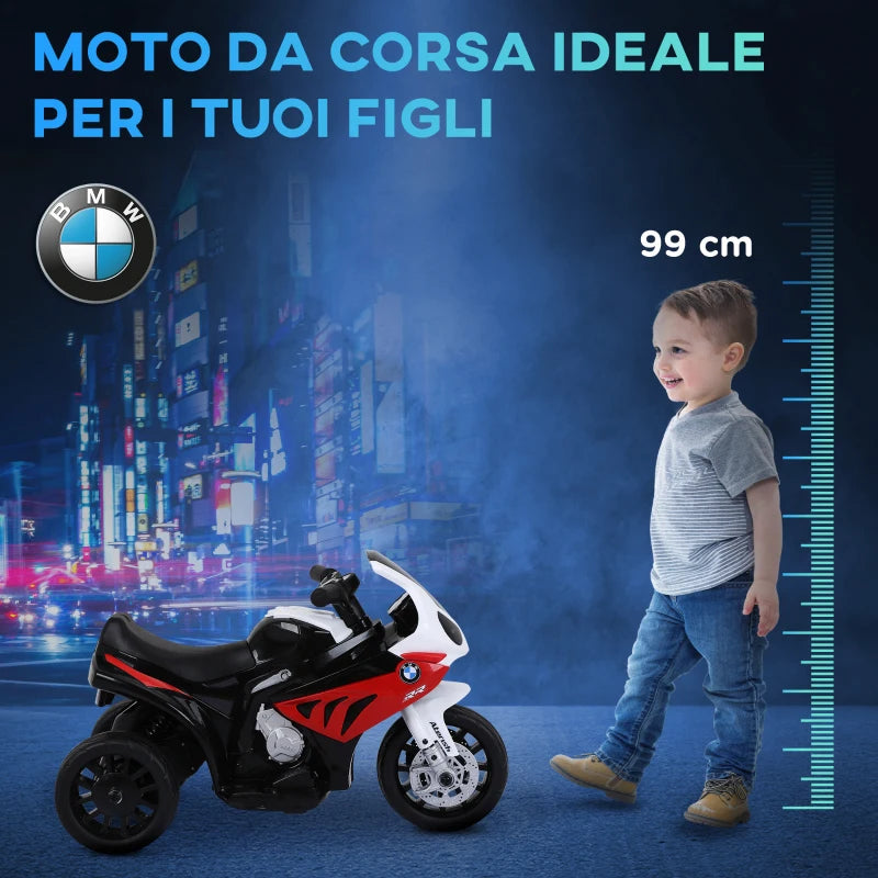 Moto Elettrica BMW S1000RR con Licenza Ufficiale per Bambini 6V Rossa