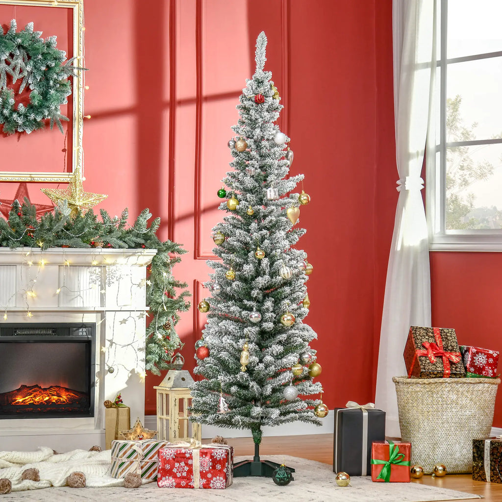 Albero di Natale Artificiale Innevato 180 cm