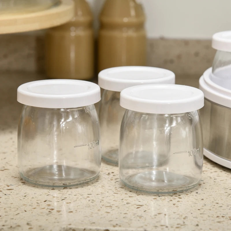 Yogurtiera Elettrica da 1,5 Litri con 7 Vasetti e Display Digitale