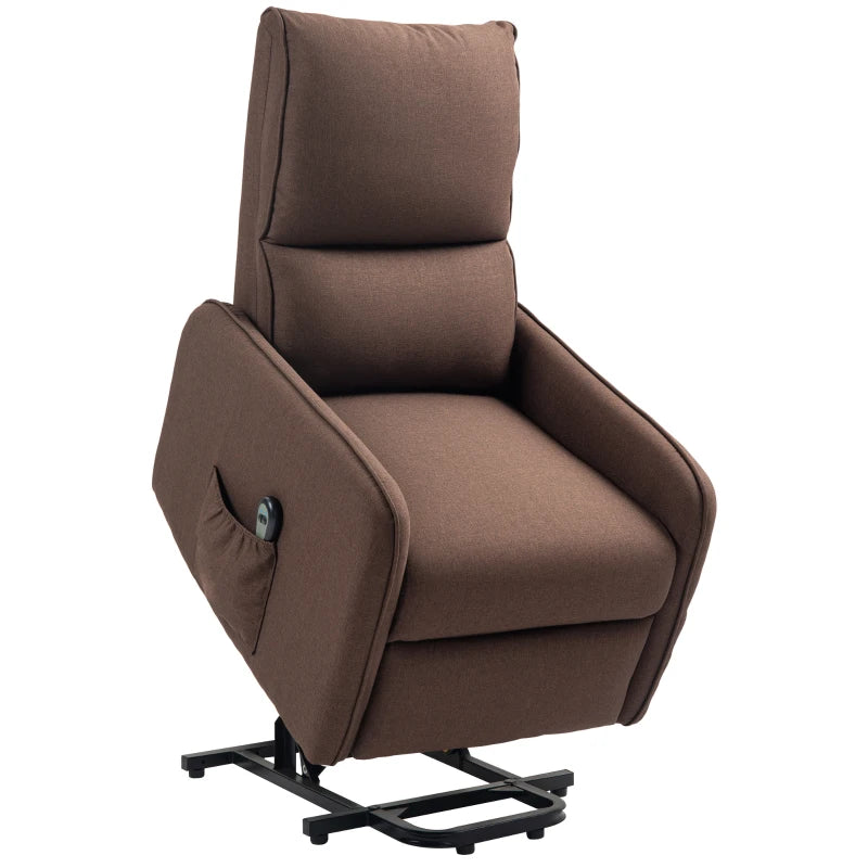 Poltrona Relax Elettrica Reclinabile con Funzione Alzapersona e Telecomando
