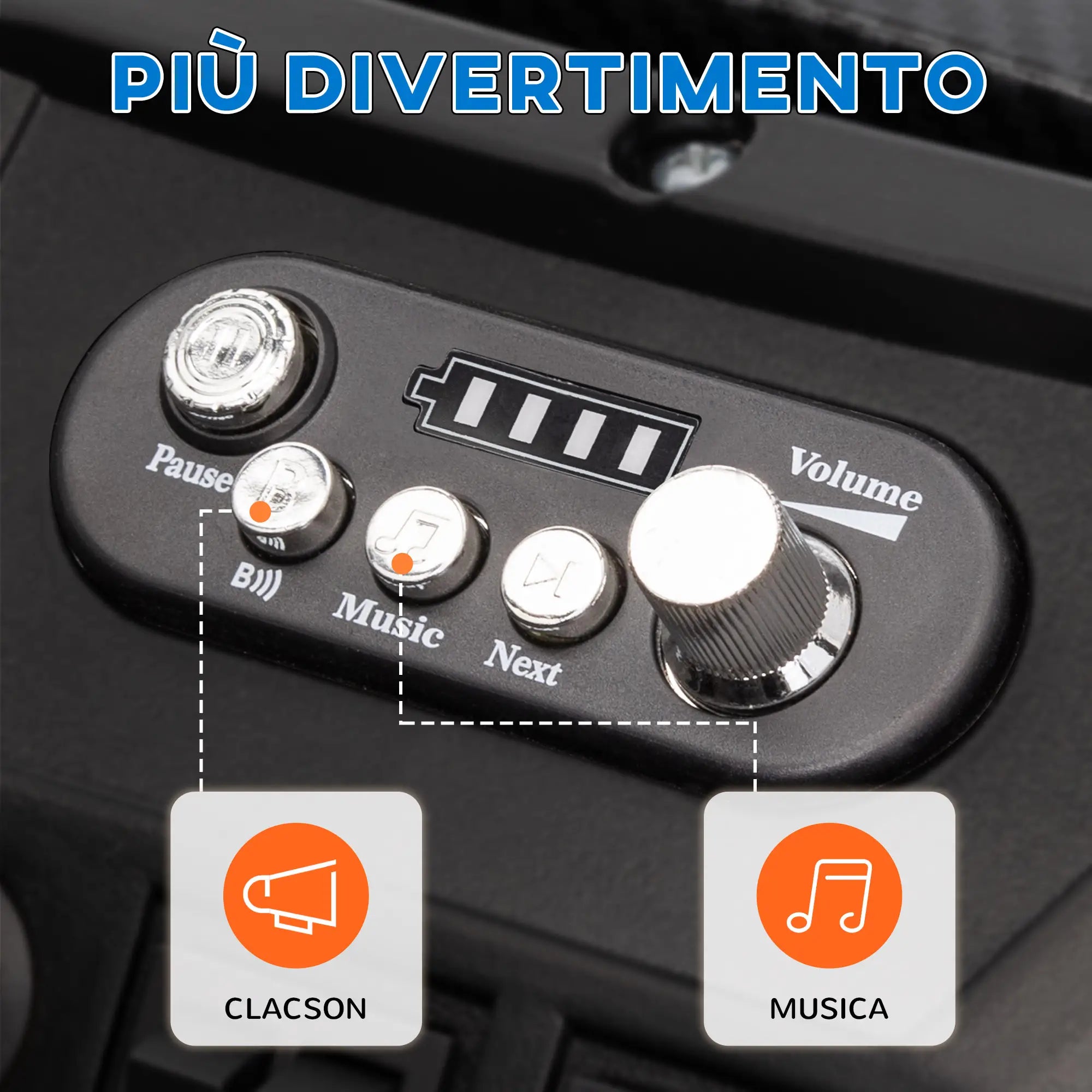 Auto Elettrica 24V Due Posti per Bambini con Telecomando, Doppio Motore, Sospensioni e Luci LED