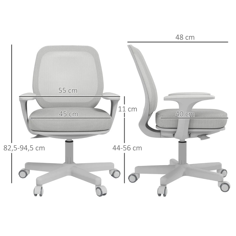 Sedia da Ufficio Ergonomica Reclinabile con Rotelle