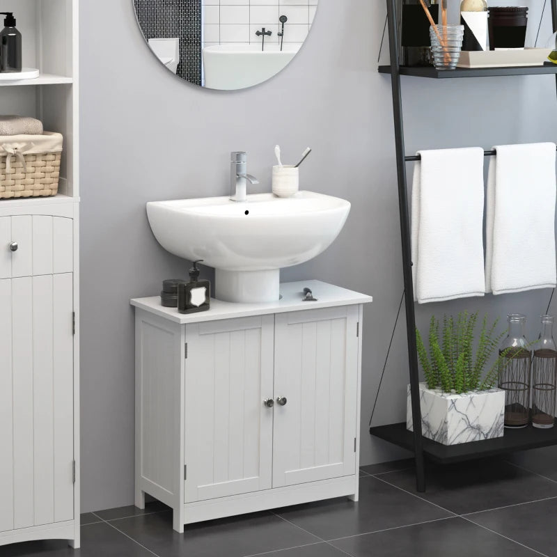 Mobile Sottolavabo Bianco con 2 Ante 60x30x60 cm