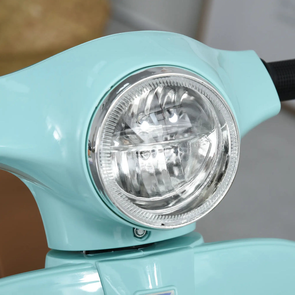 Moto Elettrica Vespa con Licenza Ufficiale per Bambini 18-36 Mesi Verde