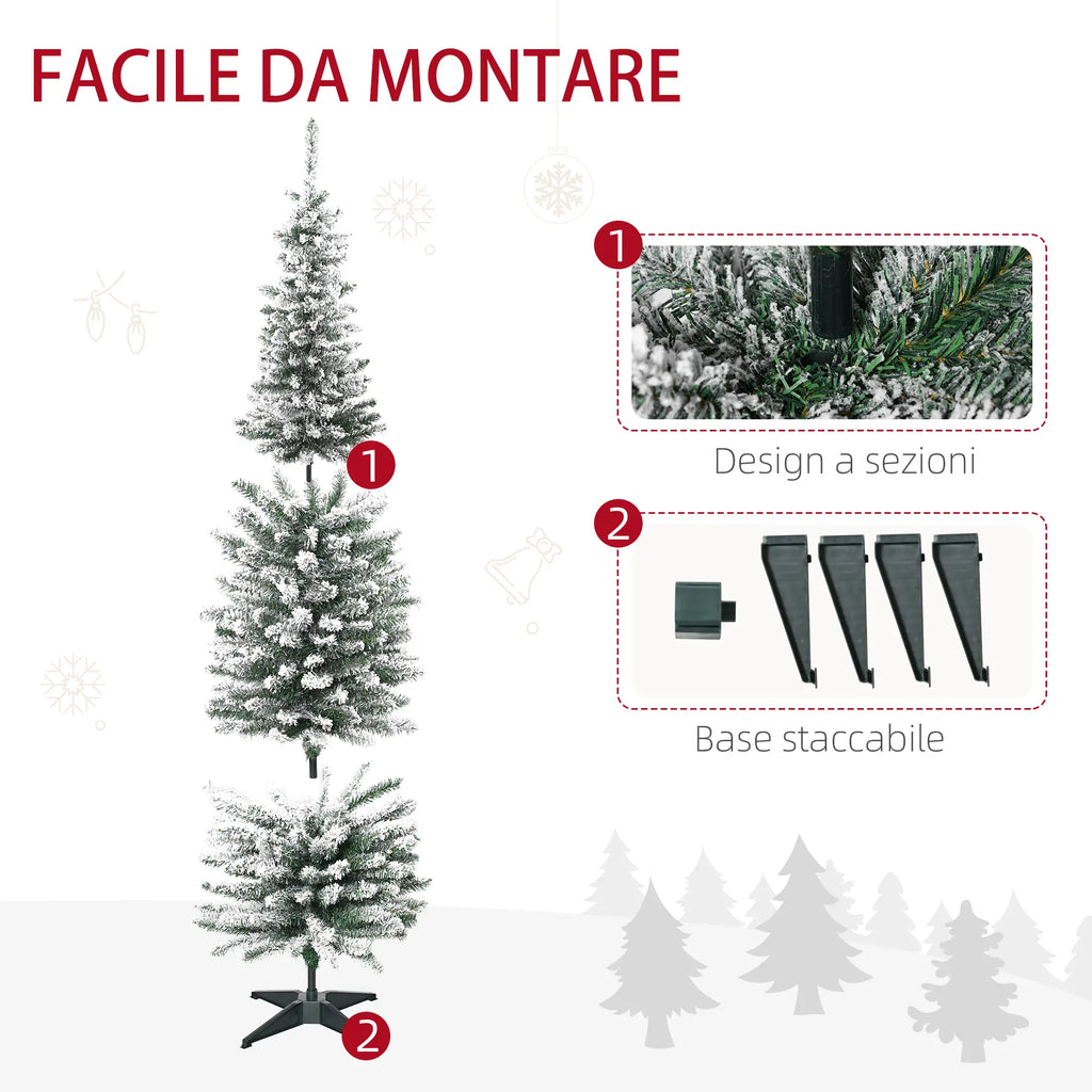 Albero di Natale Artificiale Innevato 180 cm