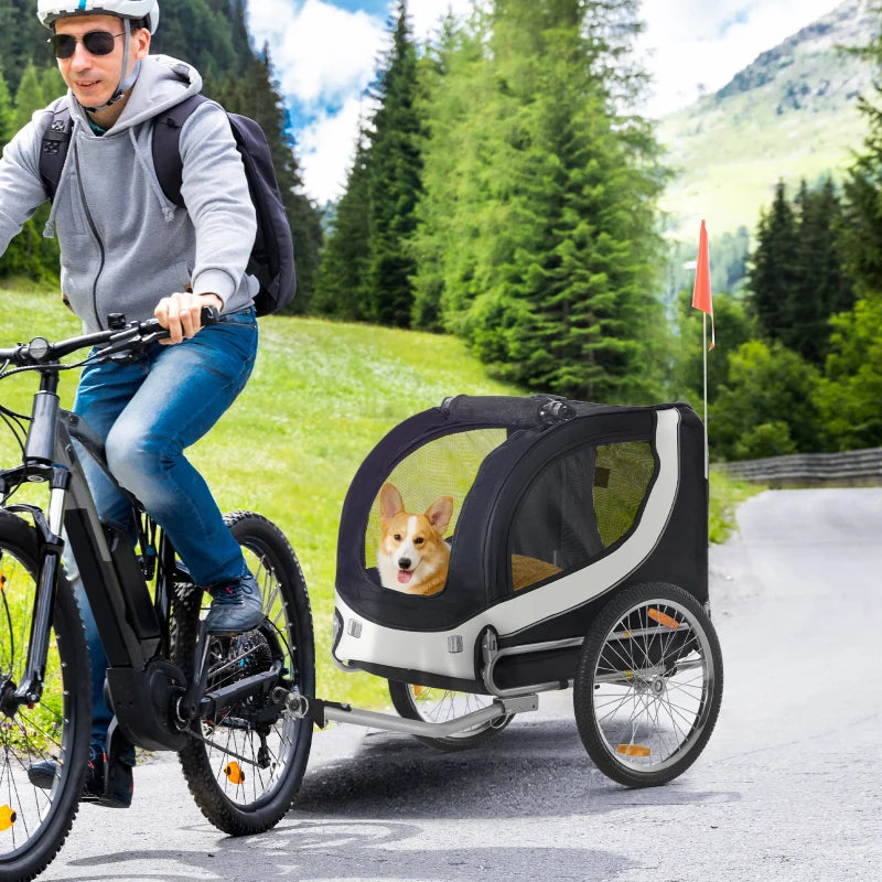 Carrellino Rimorchio per Animali da Bicicletta