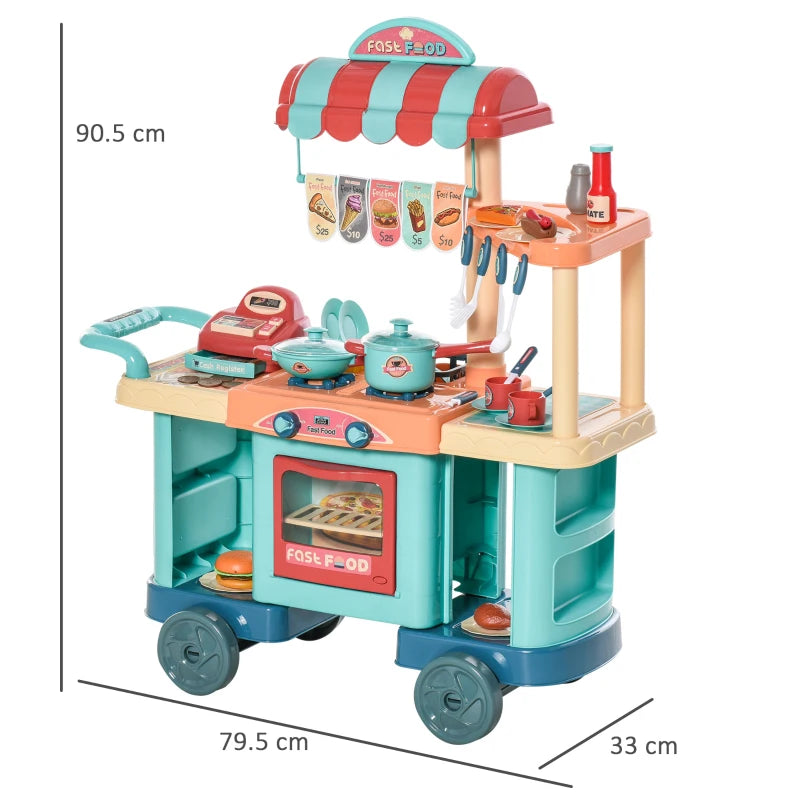 Cucina Giocattolo per Bambini 3-6 Anni con 50 Accessori