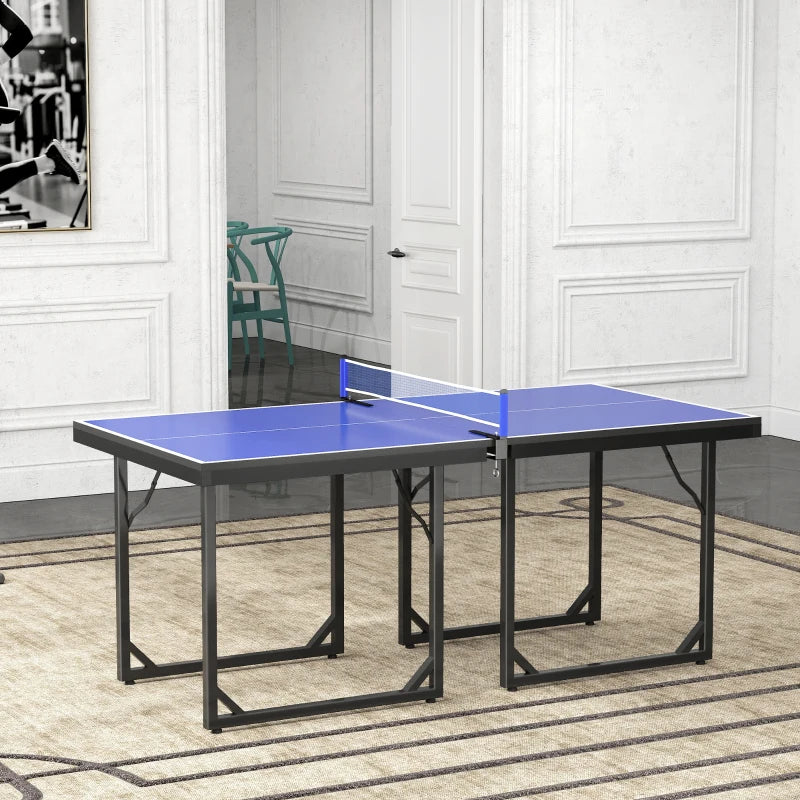 Tavolo da Ping Pong Pieghevole con Rete da Gioco