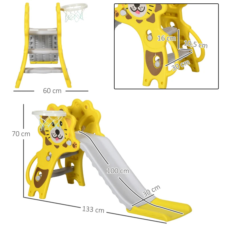 Scivolo per Bambini 18-36 Mesi con Canestro