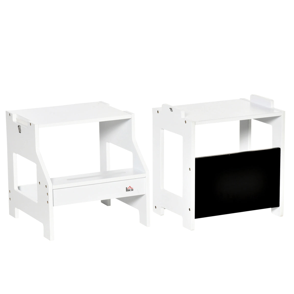 Scala Montessori 2 in 1 con Sgabello e Lavagna