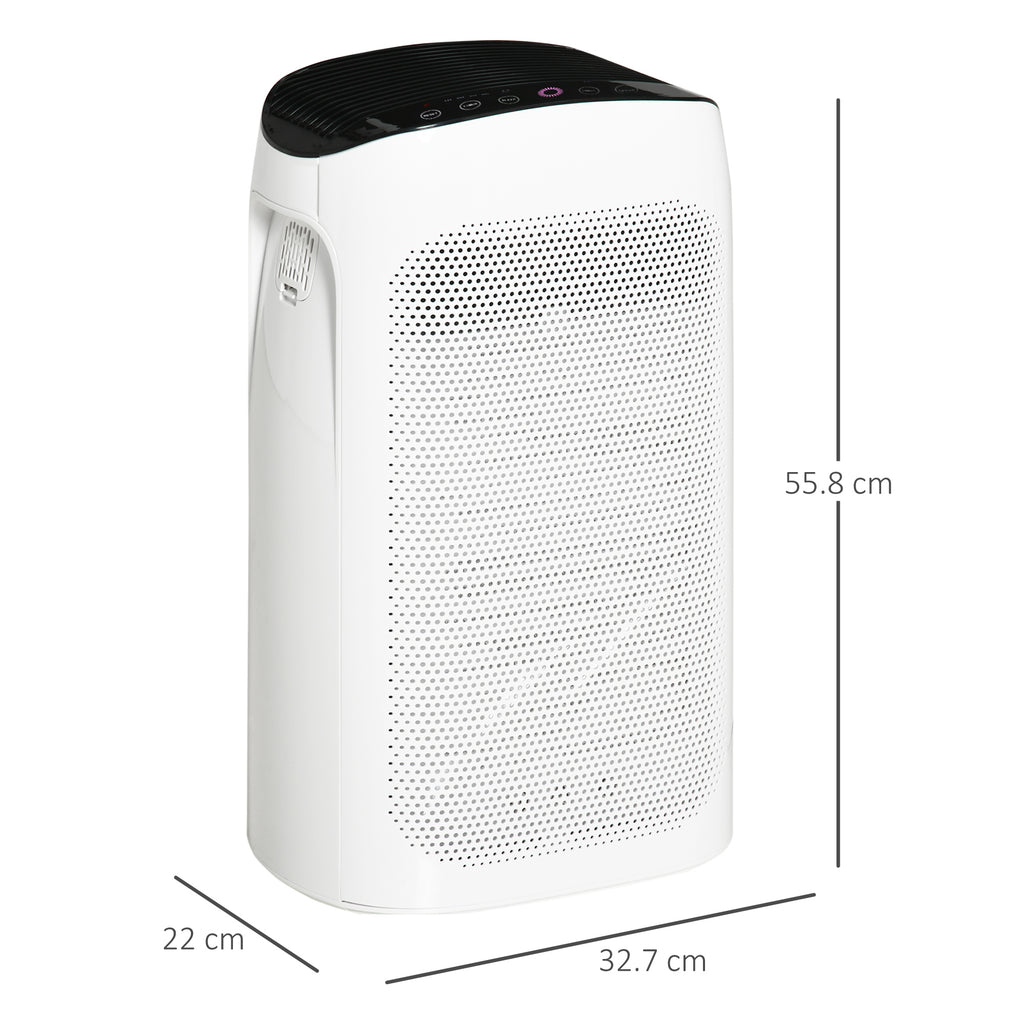 Purificatore d'Aria con Filtro HEPA a Triplo Strato, Modalità Sleep e Timer