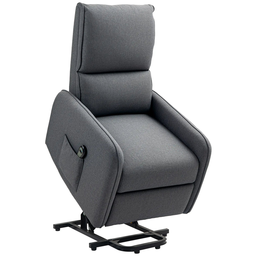 Poltrona Relax Elettrica Reclinabile con Funzione Alzapersona e Telecomando