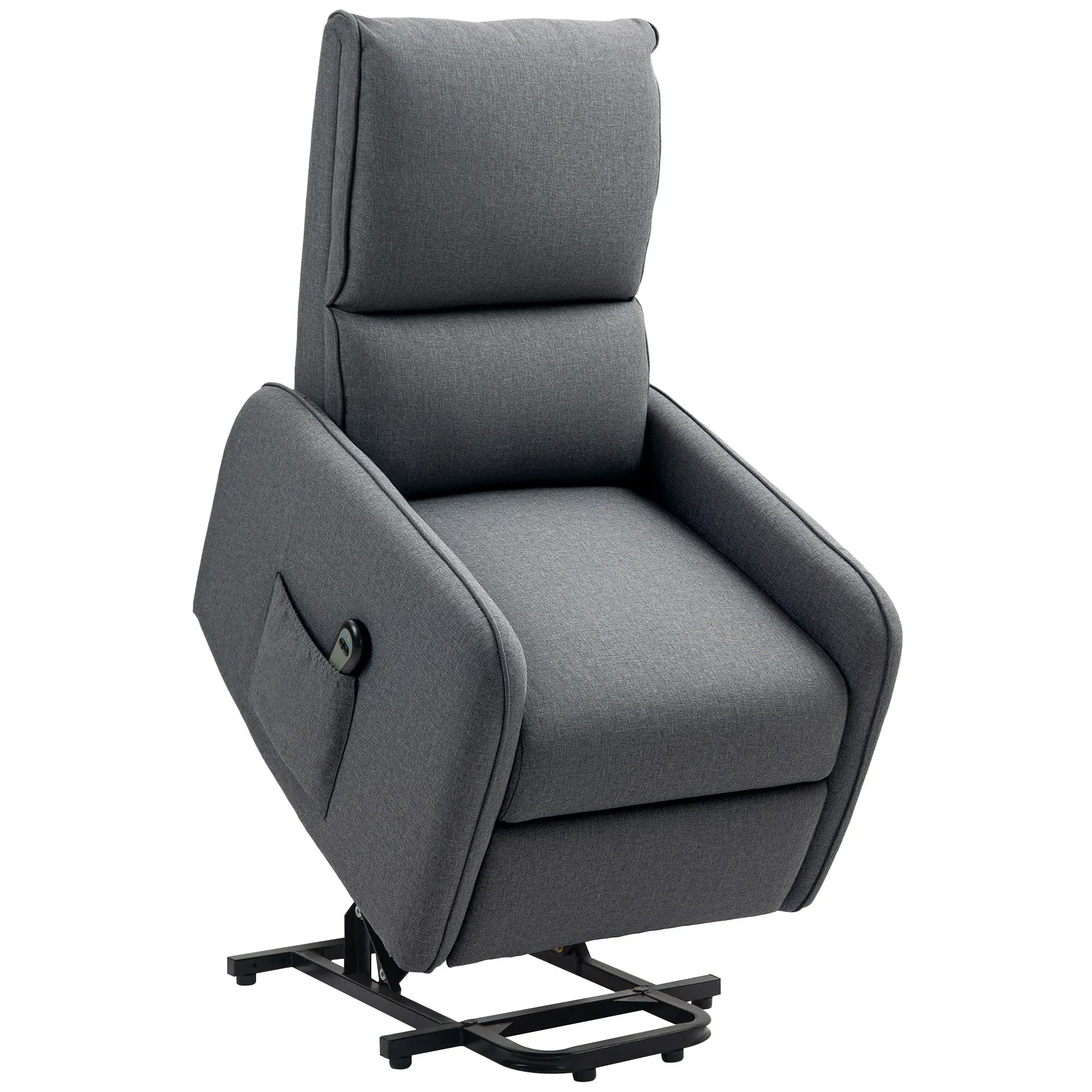 Poltrona Relax Elettrica Reclinabile con Funzione Alzapersona e Telecomando