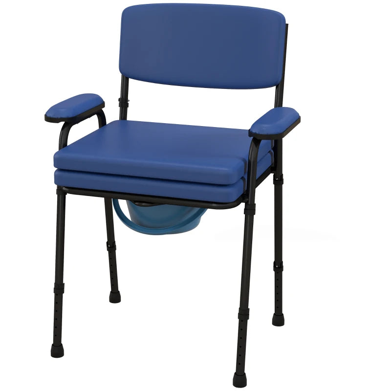 Sedia Comoda 5 in 1 per Anziani con Secchio Rimovibile