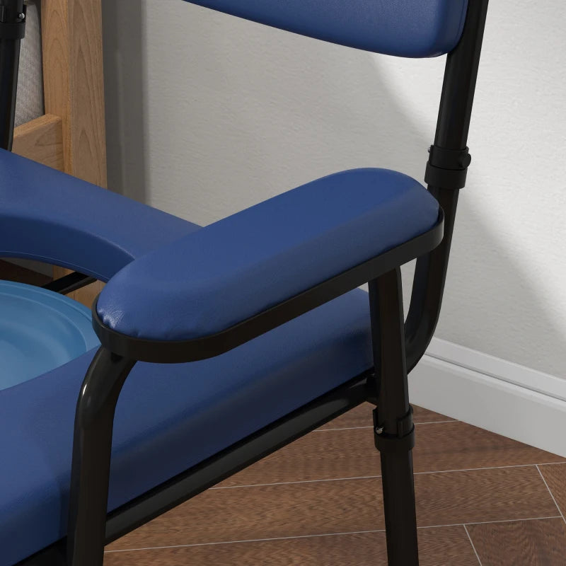 Sedia Comoda 5 in 1 per Anziani con Secchio Rimovibile