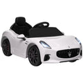 Auto Elettrica per Bambini Maserati GranTurismo Folgore 12V con Telecomando, Luci LED e Musica – Bianca