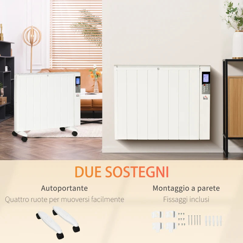 Stufetta Elettrica 2000W con Timer per Stanze fino a 15 m²