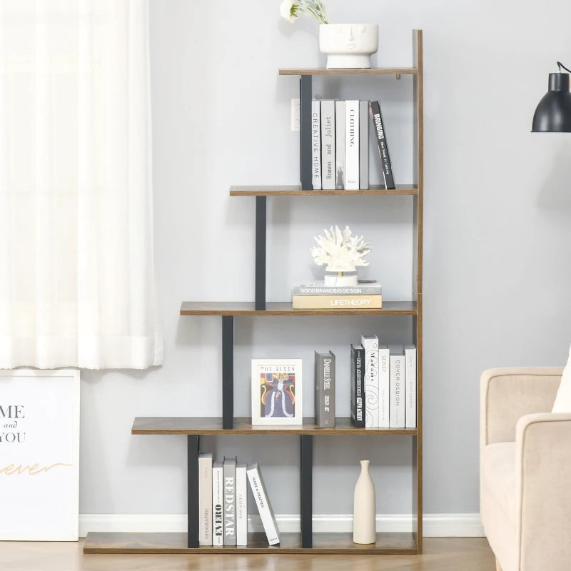 Libreria Stile Vintage/Industriale in Truciolato 102x30x160cm
