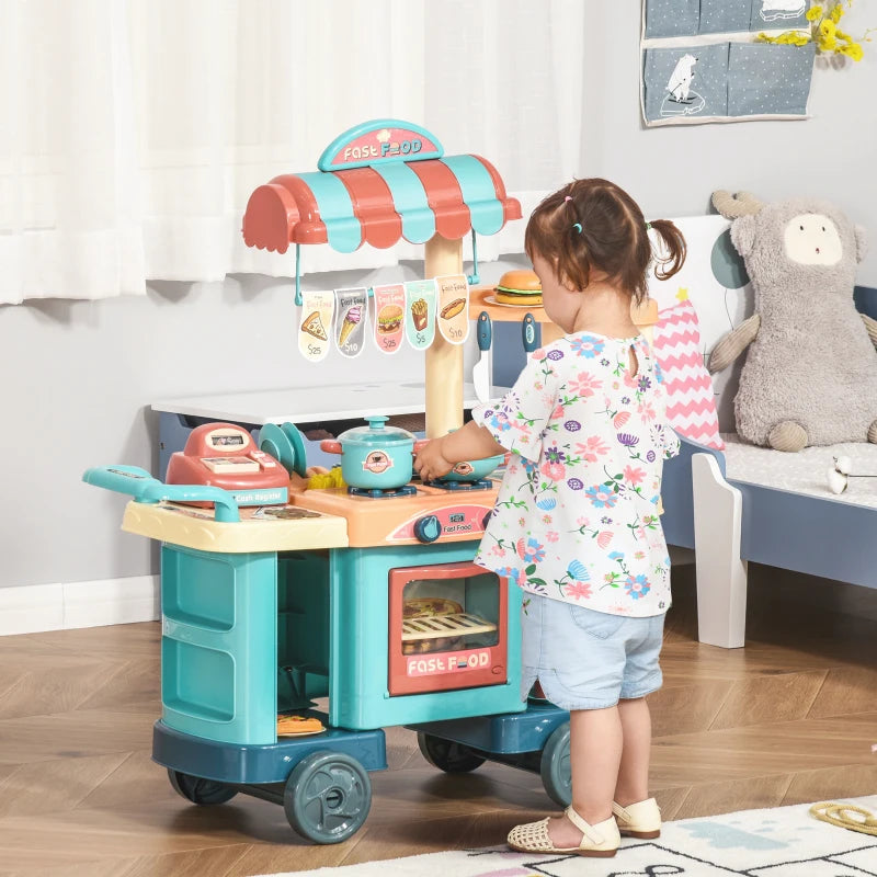 Cucina Giocattolo per Bambini 3-6 Anni con 50 Accessori