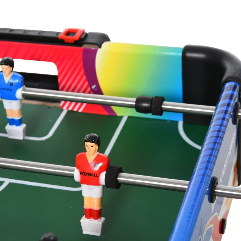 Tavolo Multigioco Pieghevole 4 in 1 con Biliardo, Calcio Balilla, Ping Pong e Air Hockey