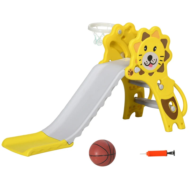 Scivolo per Bambini 18-36 Mesi con Canestro