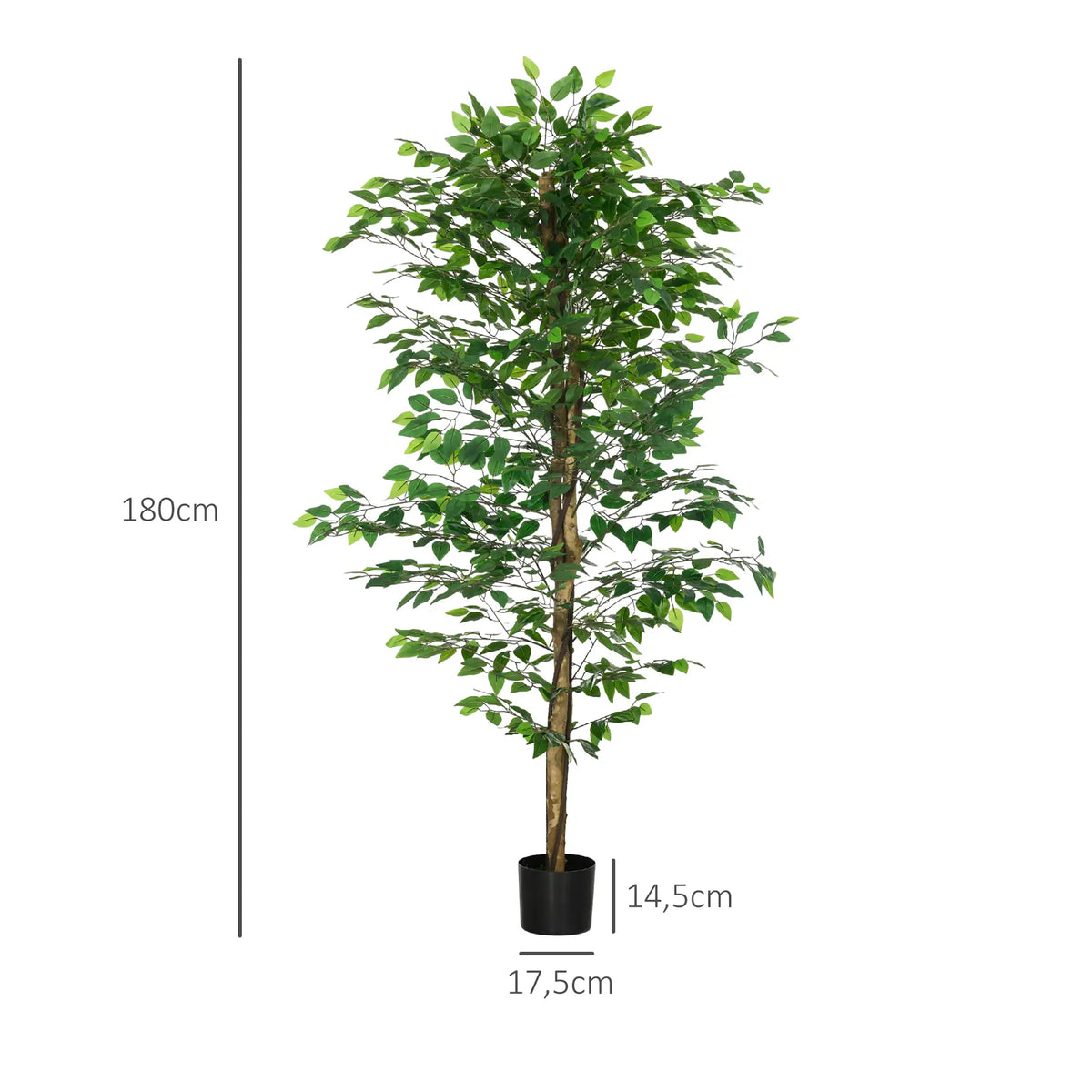 Pianta Artificiale di Ficus da 180 cm