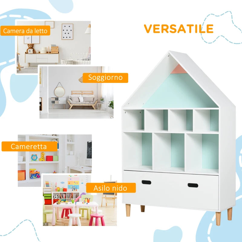 Libreria Organizzatore per Bambini con Scomparti