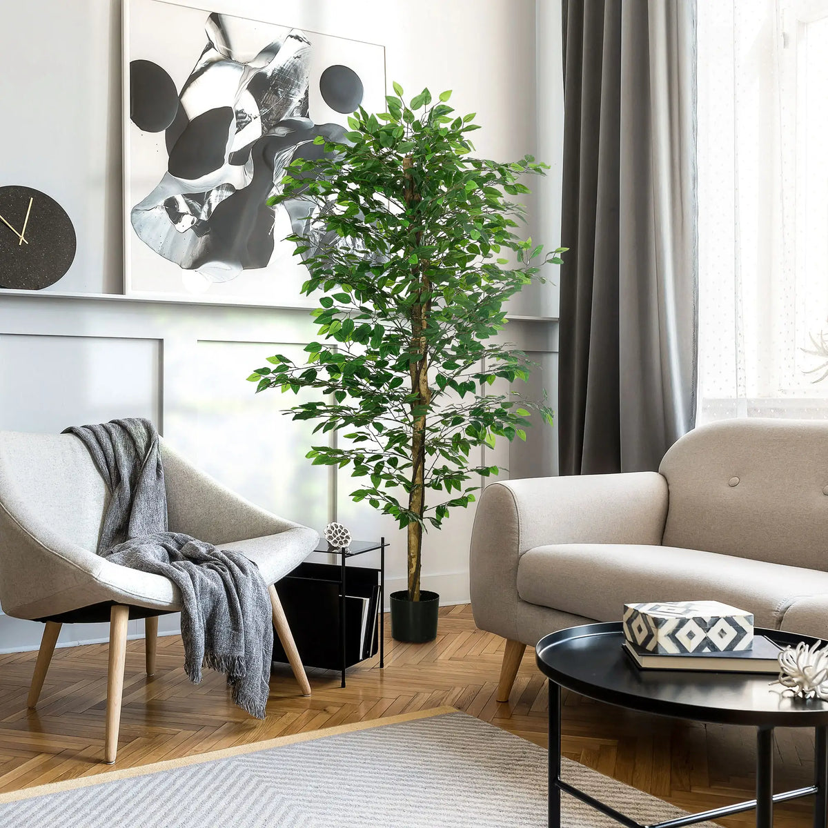 Pianta Artificiale di Ficus da 180 cm