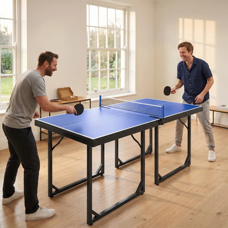 Tavolo da Ping Pong Pieghevole con Rete da Gioco