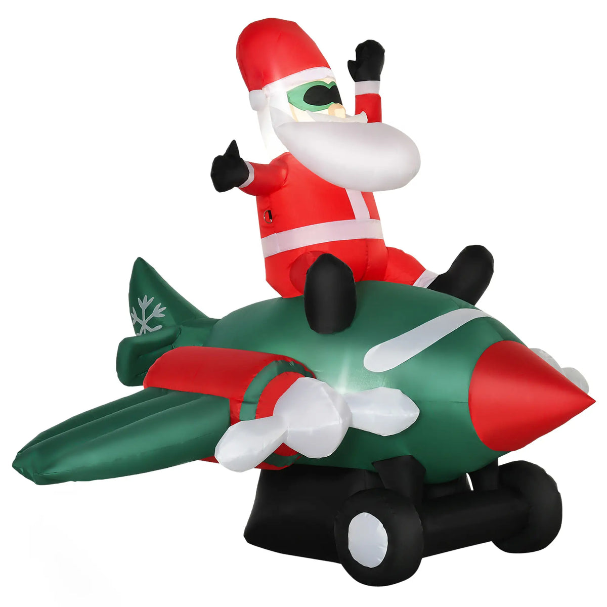 Babbo Natale Gonfiabile con Luci LED Multicolore