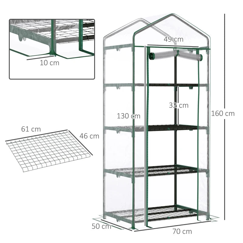 Serra da Balcone Compatta con 4 Ripiani