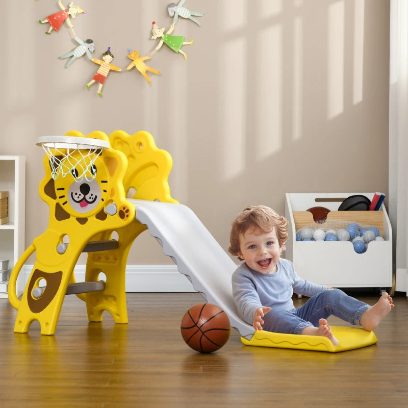 Scivolo per Bambini 18-36 Mesi con Canestro